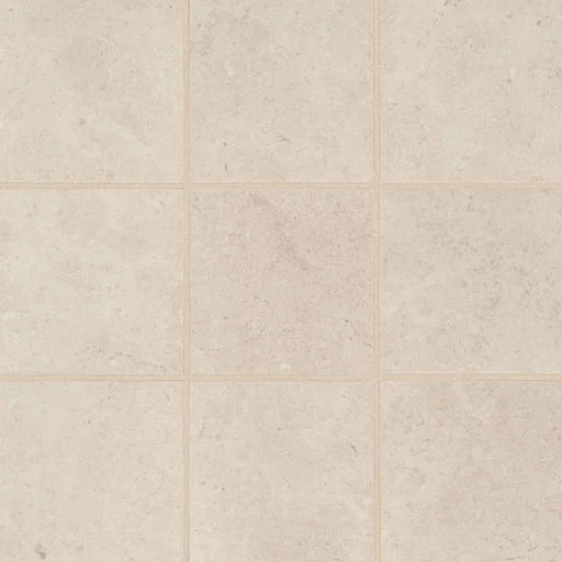 Thaddeus Creme 4x4 on 12x12 Sheet Matte Porcelain Mosaic