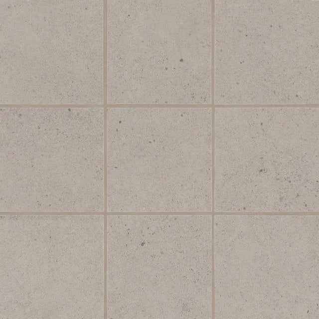 Thaddeus Taupe 4x4 Matte Mosaic on 12x12 Sheet