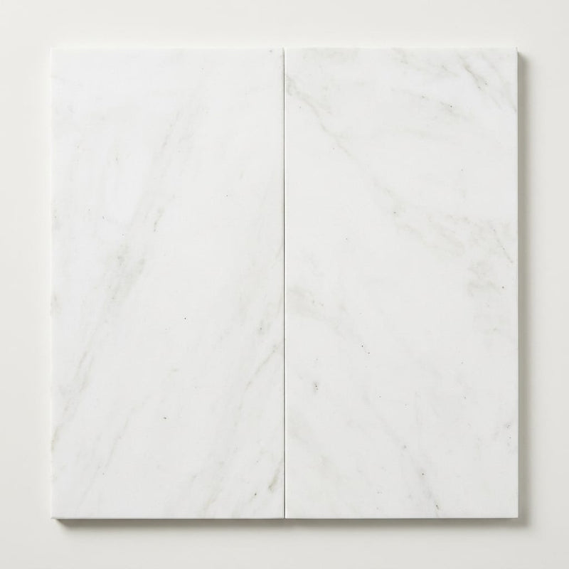 Thassos CLASSIC White Honed 12x24 Marble Tile close-up