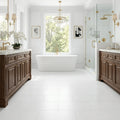 Thassos CLASSIC White Honed 12x24 Marble Tile — Primary Bath floor