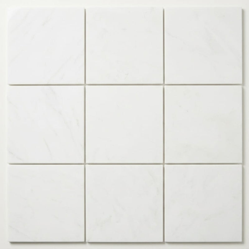 Thassos CLASSIC White Polished 12x12 Marble Tile close-up
