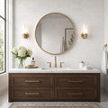 Thassos White 3x6 Subway Honed Marble Tile — Bathroom wall