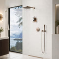 Thassos White 6x12 Subway Honed Marble Tile — Bathroom shower wall