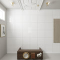 Thassos White (Greek) Marble 12x12 Honed Tile — Hallway floor
