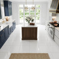 Thassos White (Greek) Marble 12x12 Honed Tile — Kitchen floor