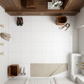 Thassos White (Greek) Marble 12x12 Honed Tile — Mudroom floor