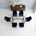 Thassos White (Greek) Marble 24x24 Honed Tile — Dining Room floor
