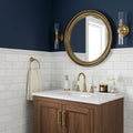 Thassos White (Greek) Marble 3x6 Honed Tile — Powder Room wainscot