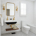 Thassos White (Greek) Marble 4x12 Honed Tile — Bathroom wall
