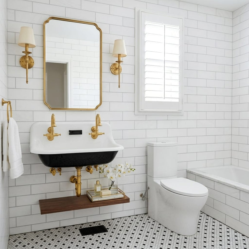 Thassos White (Greek) Marble 4x12 Honed Tile — Bathroom wall