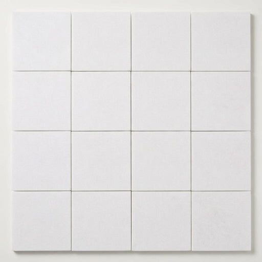 Thassos White (Greek) Marble 4x4 Honed Tile close-up