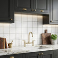 Thassos White (Greek) Marble 4x4 Tumbled Tile — Kitchen backsplash