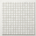 Thassos White (Greek) Marble 5/8x5/8 Honed Mosaic close-up
