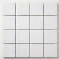 Thassos White (Greek) Marble 6x6 Tumbled Tile close-up