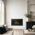 Thassos White Herringbone 1x2 Polished Marble Mosaic — Living Room accent wall