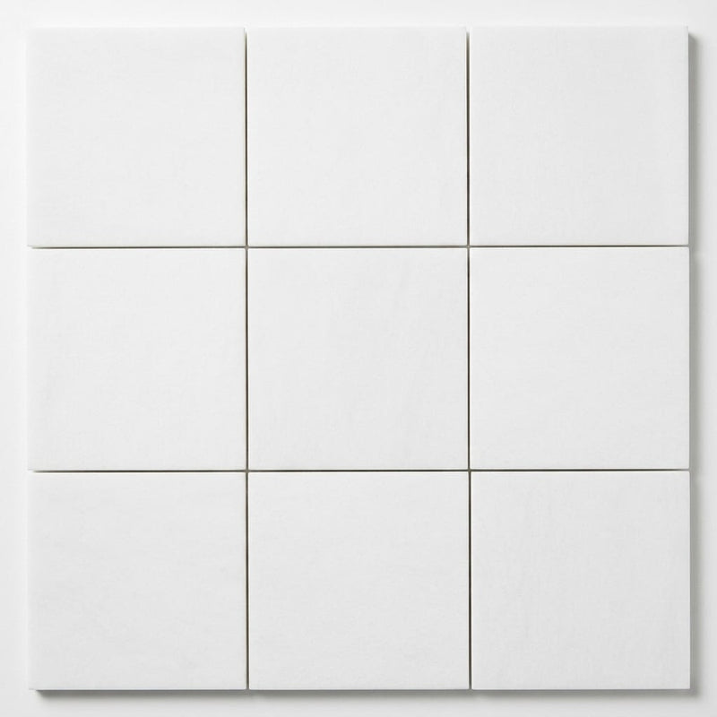 Thassos White Marble Tile 6x6 Honed close-up