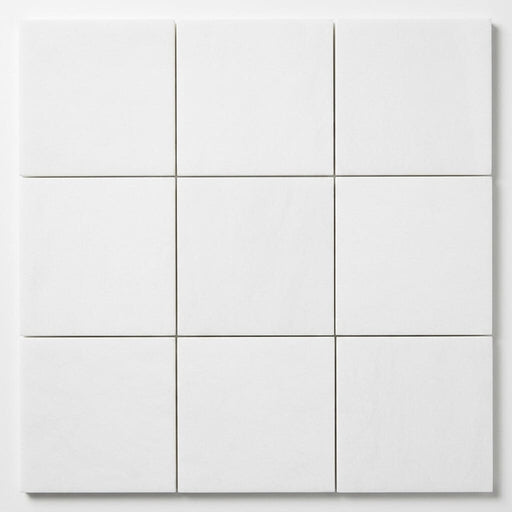 Thassos White Marble Tile 6x6 Honed close-up