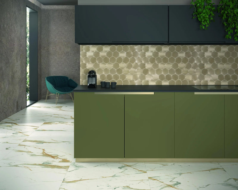 Rodapie Theia Satin 3.1x35.4 Porcelain Baseboard Trim