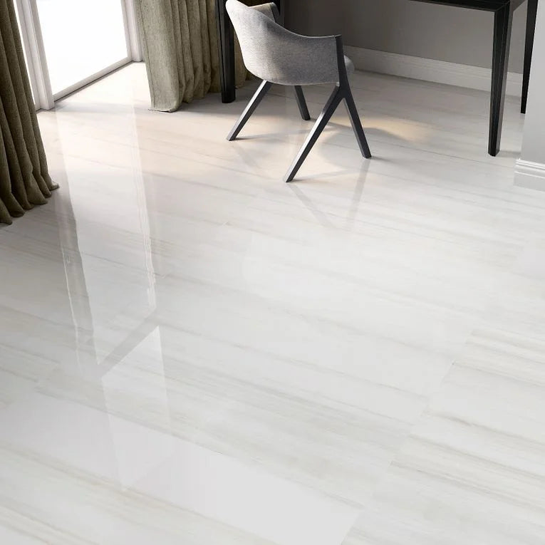 Themar Bianco Lasa 12x24 Matte Porcelain Tile