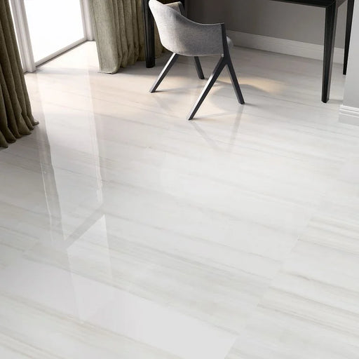 Themar Bianco Lasa 12x24 Matte Porcelain Tile