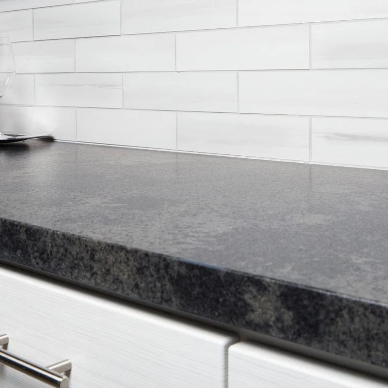 Themar Bianco Lasa Polished 3x12 Surface Bullnose Porcelain Trim