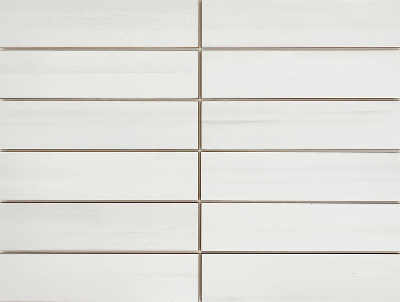 Themar Bianco Lasa Matte 3x12 Surface Bullnose Porcelain Trim