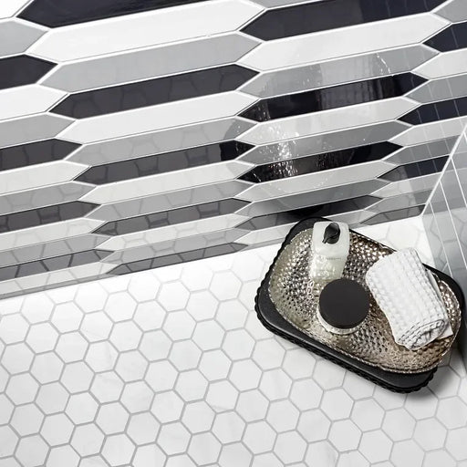 Themar Bianco Lasa 2-3/8 Inch Hexagon Matte Porcelain Mosaic