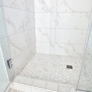 Themar Venato Gold 2x2 Matte Marble Look Porcelain Mosaic