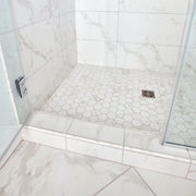 Themar Bianco Lasa Polished 2-3/8 Inch Hexagon Porcelain Mosaic