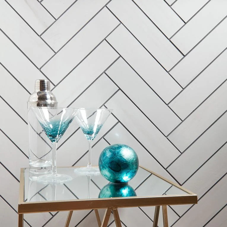 Themar Bianco Lasa 24x24 Polished Porcelain Tile