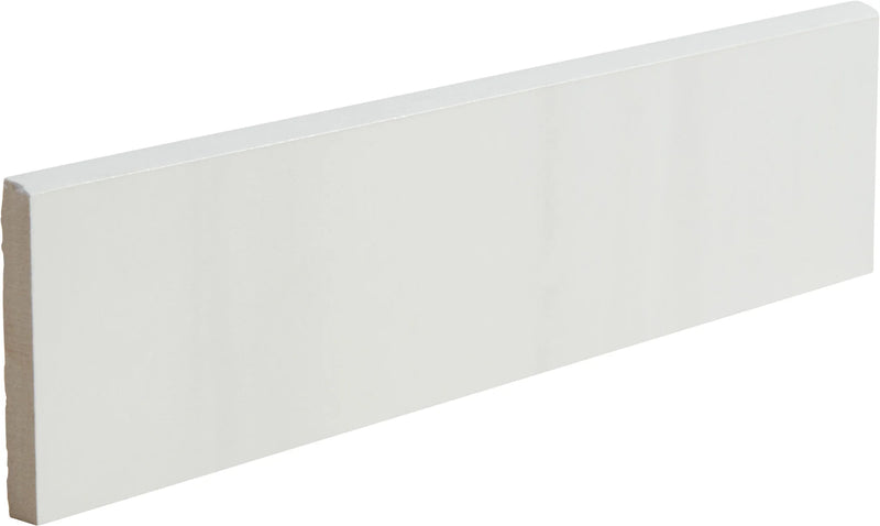 Themar Bianco Lasa Polished 3x12 Surface Bullnose Porcelain Trim