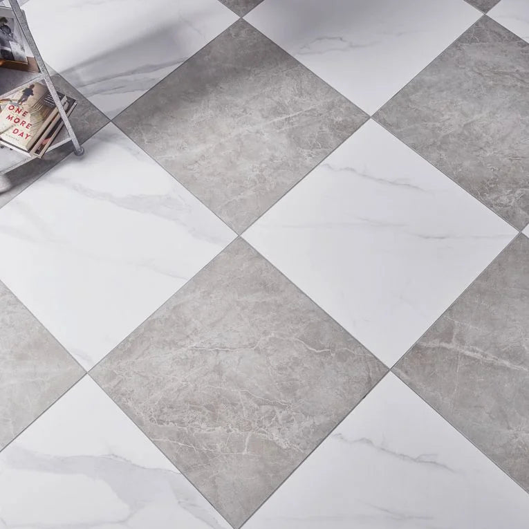 Themar Grigio Savoia 24x24 Polished Porcelain Tile
