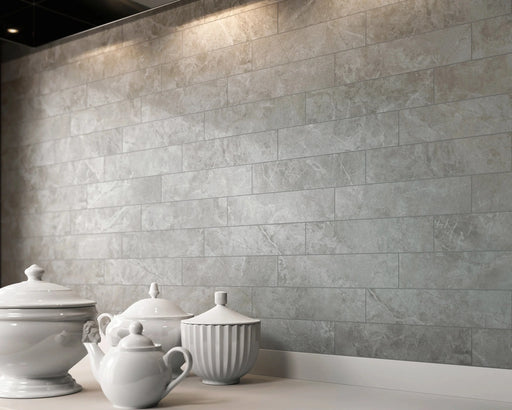 Themar Grigio Savoia 3x12 Surface Bullnose Matte Porcelain Trim