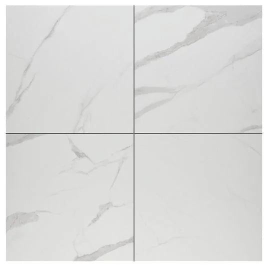 Themar Statuario V 1/2x12 Pencil Bullnose Matte Ceramic/Porcelain Trim