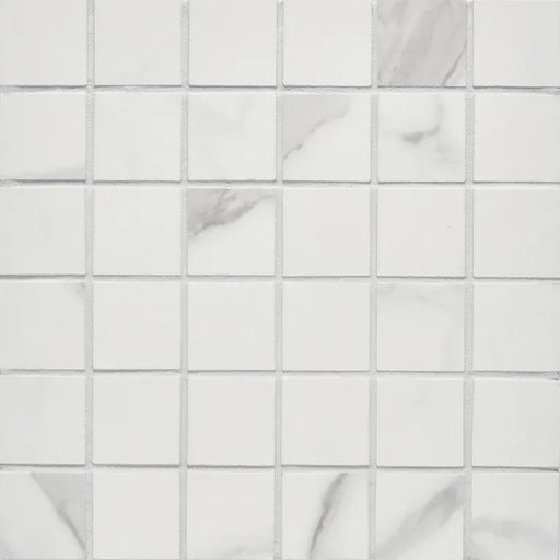Themar Statuario V 2x2 Polished Porcelain Mosaic