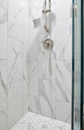 Themar Statuario V 2-3/8 Inch Hexagon Polished Porcelain Mosaic