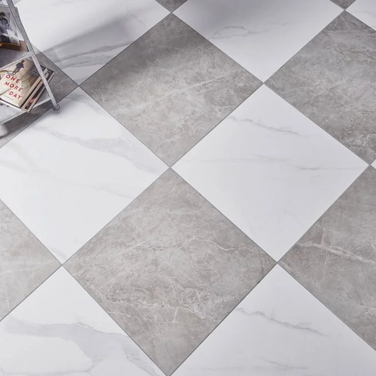 Themar Statuario V 12x24 Matte Porcelain Tile