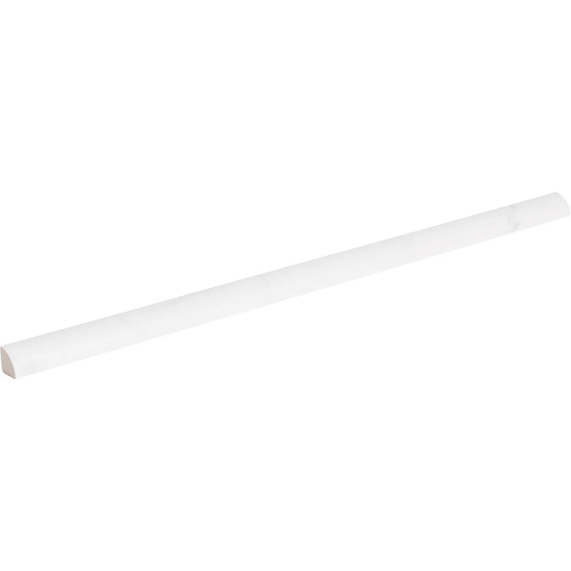 Themar Statuario V 1/2x12 Pencil Bullnose Matte Ceramic/Porcelain Trim