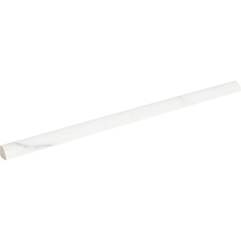 Themar Statuario V 3x12 Surface Bullnose Polished Porcelain Trim