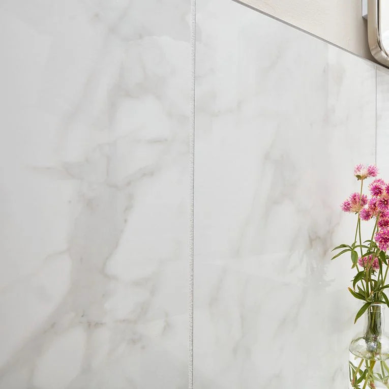 Themar Venato Gold 1/2x12 Pencil Bullnose Matte Marble Look Porcelain Trim