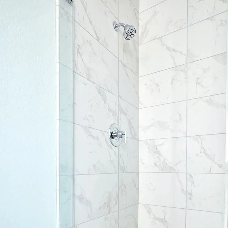 Themar Venato Gold 1/2x12 Pencil Bullnose Matte Marble Look Porcelain Trim