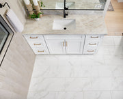 Themar Venato Gold 2x2 Matte Marble Look Porcelain Mosaic