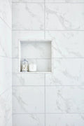 Themar Venato Gold 2-3/8 Inch Hexagon Polished Marble Look Porcelain Mosaic