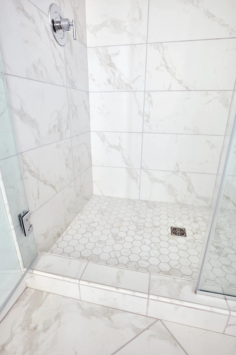 Themar Venato Gold 2x2 Matte Marble Look Porcelain Mosaic