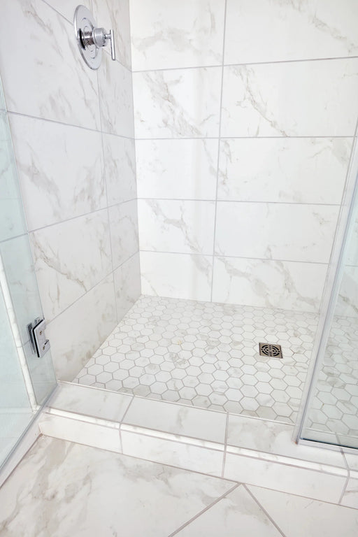 Themar Venato Gold 2x2 Matte Marble Look Porcelain Mosaic