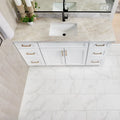 Themar Venato Gold 1/2x12 Pencil Bullnose Matte Marble Look Porcelain Trim