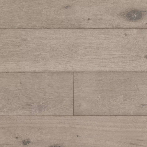 Close-up of Timbertop Mauritius 9.5x96 6 mm European oak engineered hardwood showing natural wood grain and knots.