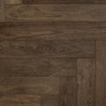 Timbertop Treviso 4x33 engineered European oak flooring with rich brown tones and natural wood grain in a herringbone pattern.