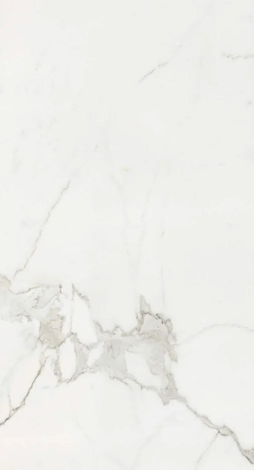 Timeless Series Calacatta 24x48 Polished Marble Look Porcelain Tile