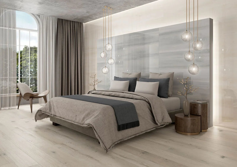 Tisse 24x48 Polished Silver Porcelain Wall & Floor Tile